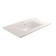 Mondella 600mm White Cadenza Bathroom Vanity with Ceramic 3TH Basin