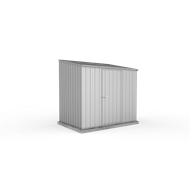 pinnacle 1.5 x 1.5 x 2.1m garden shed - zinc bunnings
