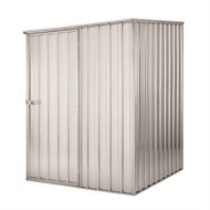 1.51m x 1.51m x 1.98m garden shed zinc - pinnacle hardware