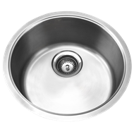 Mondella Resonance Single Bowl Round Stainless Steel Sink