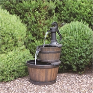 Water Magic 48 x 67cm Oakden Barrel Water Fountain | Bunnings Warehouse