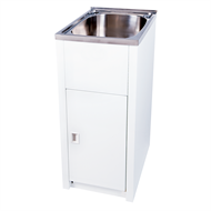 Laundry Tubs Troughs Available From Bunnings Warehouse Everhard 30l Clic Stainless Steel Bowl Mini Laundry Unit