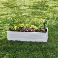 Sandleford 1130 x 420 x 290mm White Nuvue Raised Garden Bed