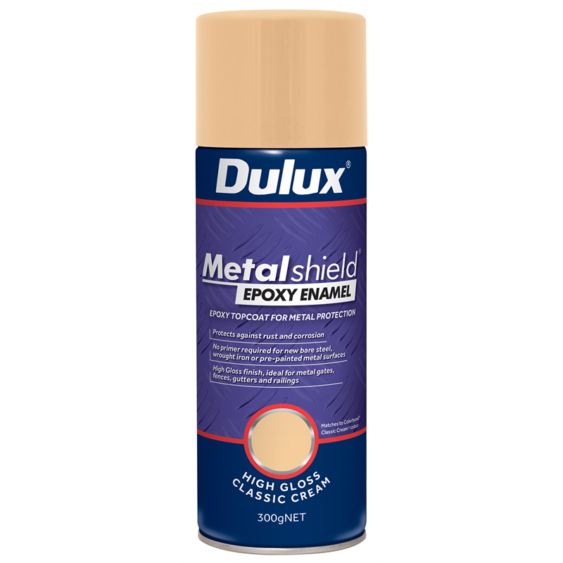 Dulux Metalshield 300g High Gloss Classic Cream Epoxy Enamel Spray Paint   02896835 E540 4e1a 804e 0a16ea8f2bfd 