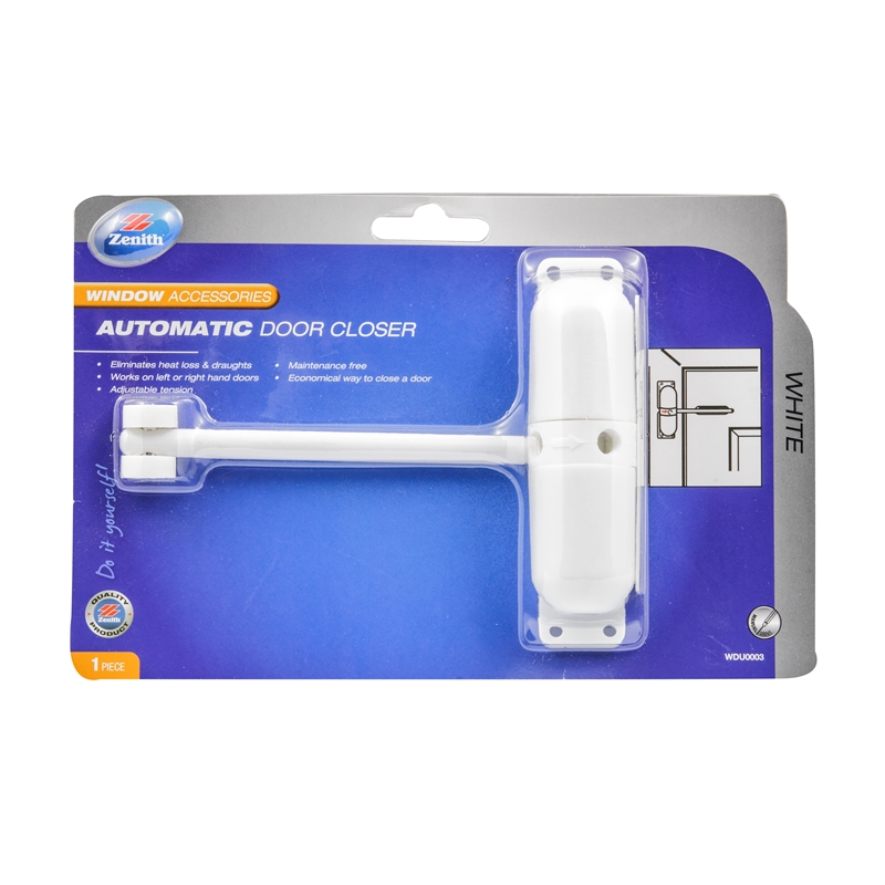 Zenith White Automatic Easy Close Door Closer I/N 4064103 Bunnings Warehouse