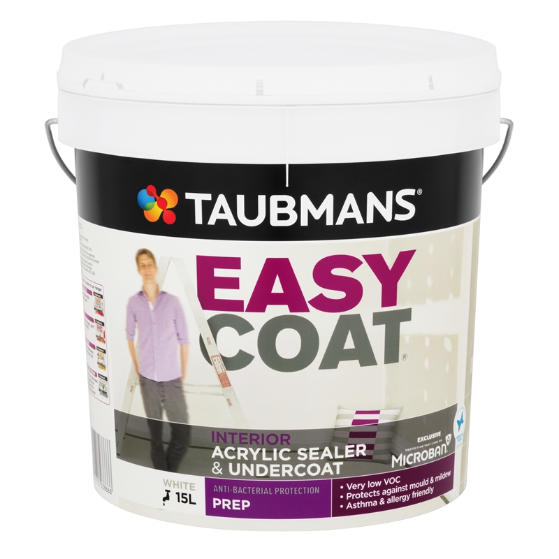 Taubmans Easycoat Prep Paint 15L White Bunnings Warehouse