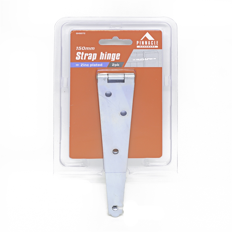 Pinnacle 150mm Zinc Plated Strap Hinge 2 Pack Bunnings Warehouse