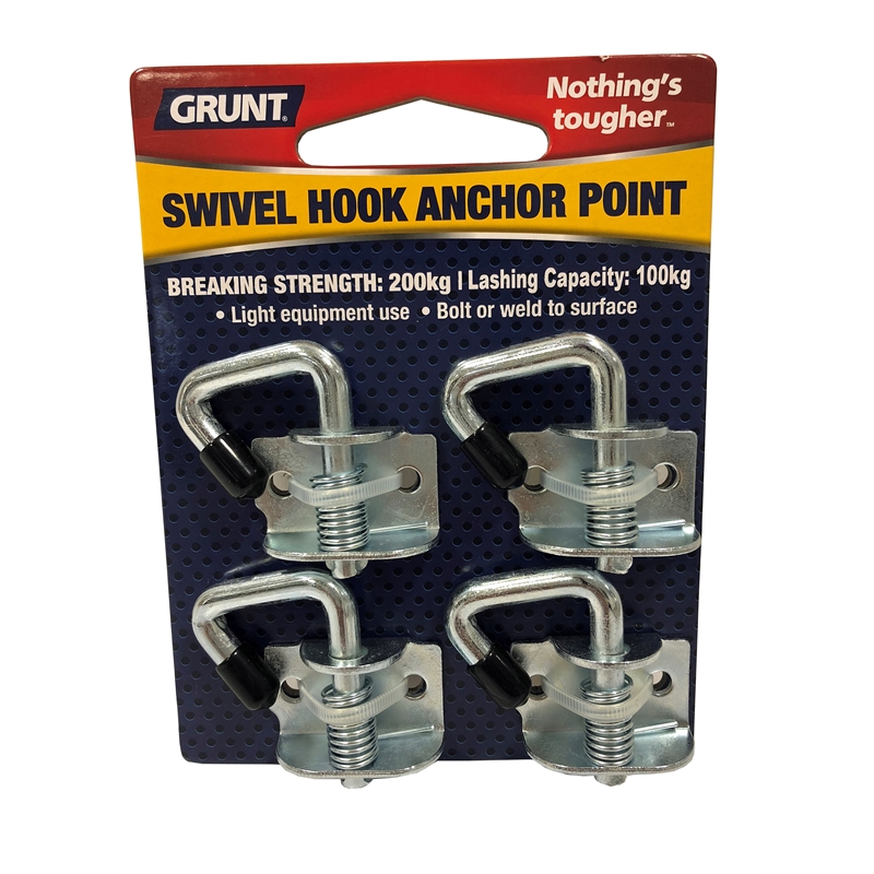 Grunt Swivel Hook Anchor Point 4 Pack Bunnings Warehouse