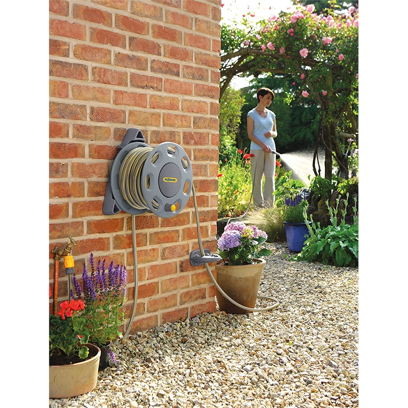 Hozelock 12mm x 15m Wall Mounted Hose Reel Bunnings Warehouse
