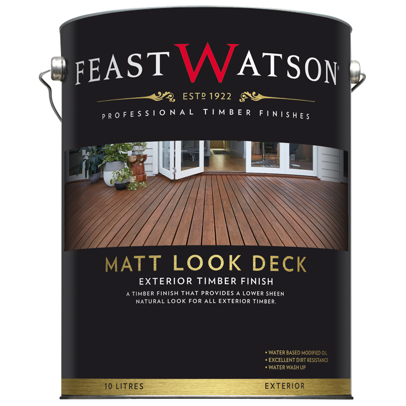 Feast Watson 10L Matt Look Decking Oil - Merbau | Bunnings Warehouse