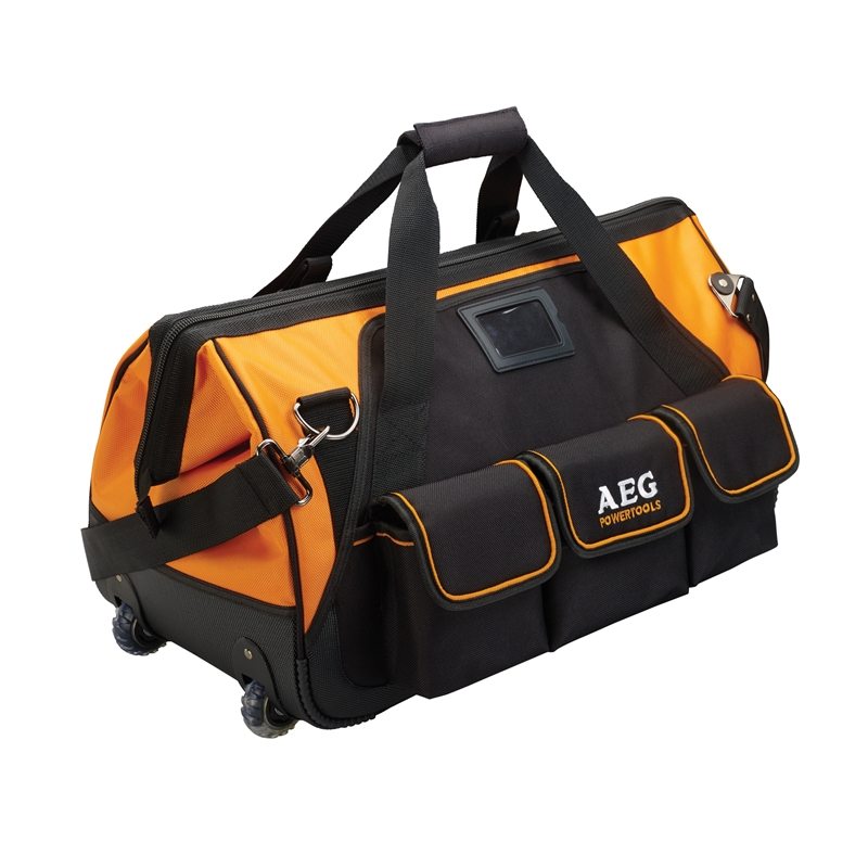 AEG Straight Zip Contractor Tool Bag With Wheels Bunnings Warehouse