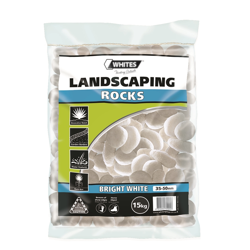 Whites 3550mm Bright White Decorative Pebble Bunnings Warehouse