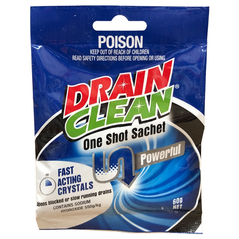 Drain Clean 60g One Shot Crystals | Bunnings Warehouse