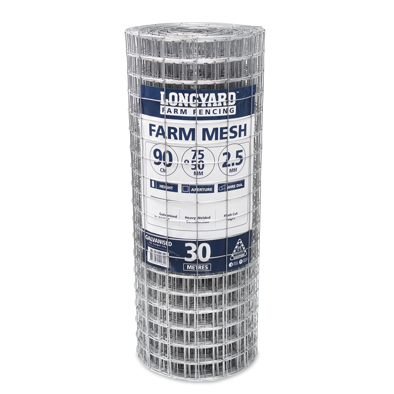 Longyard 90cm x 75mm x 50mm x 30m Wire Farm Mesh Fence Bunnings Warehouse