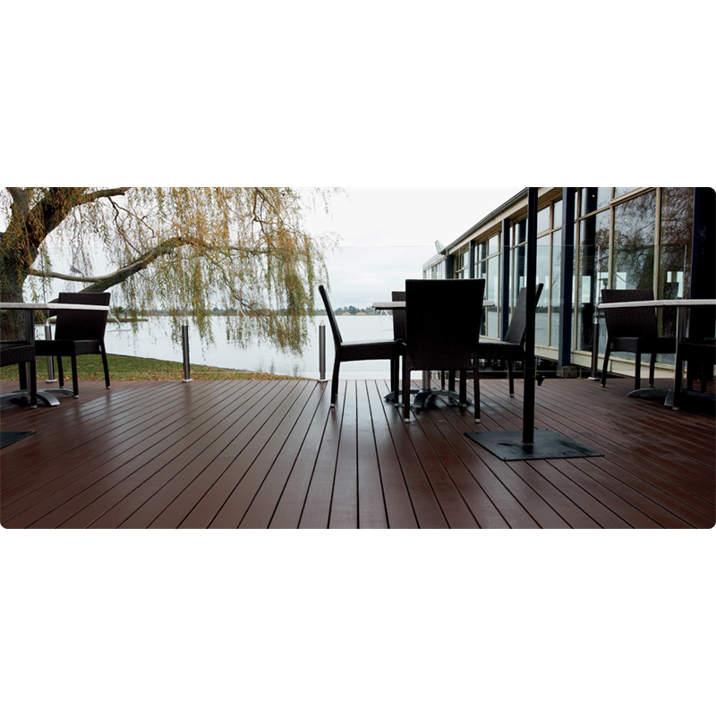 Ekodeck 88 x 23mm 5.4m Dark Brown Composite Decking Bunnings Warehouse