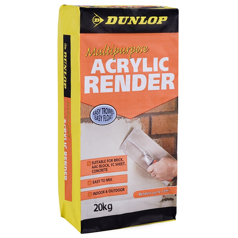 Dunlop 20kg Multipurpose Acrylic Render Bunnings Warehouse