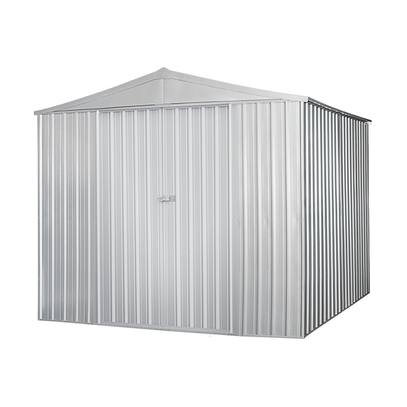 Pinnacle 2.99 x 2.99 x 2.39m Zinc Sliding Door Garden Shed