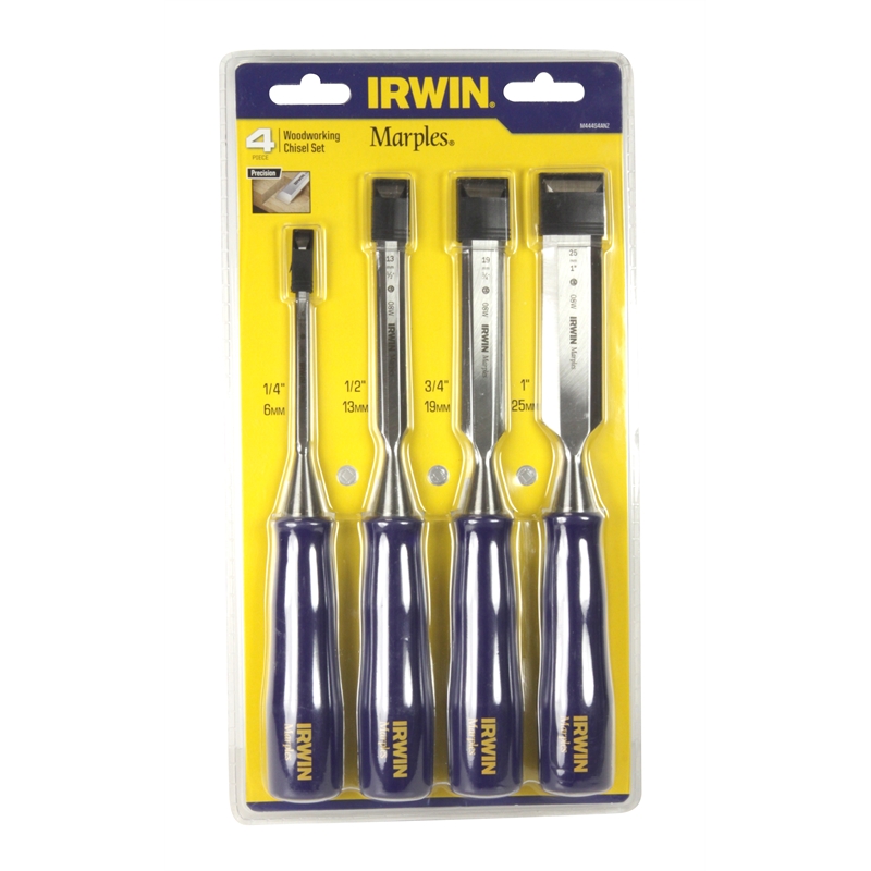 IRWIN M444 4 Piece Woodworking Chisel Set Bunnings Warehouse