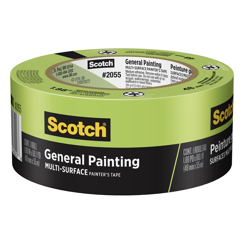 Scotch 48mm x 55m Green General Painting MultiSurface Tape