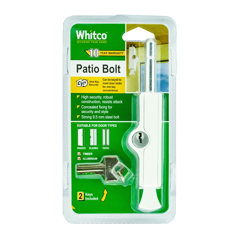 Whitco White Patio Bolt Bunnings Warehouse