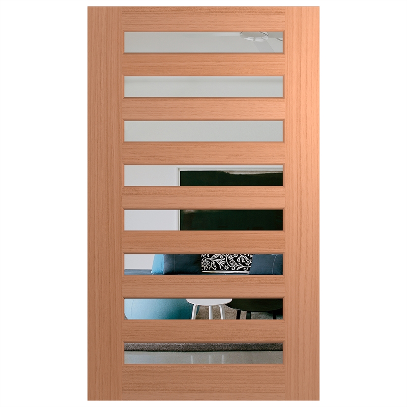 Hume 2040 x 1200 x 40mm Savoy Clear Glass External Door Bunnings