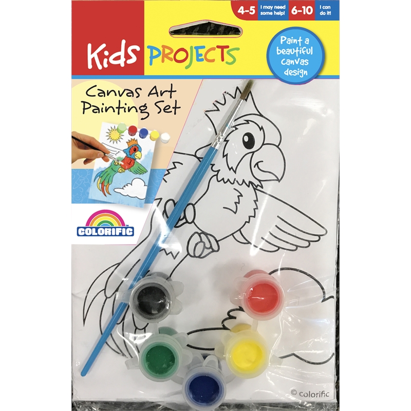 Kids Projects Canvas Art Craft Kit | Bunnings Warehouse