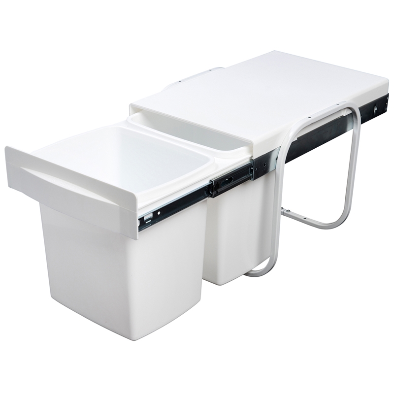 Kimberley Products 2 X 15l Concealed Twin Kitchen Bin