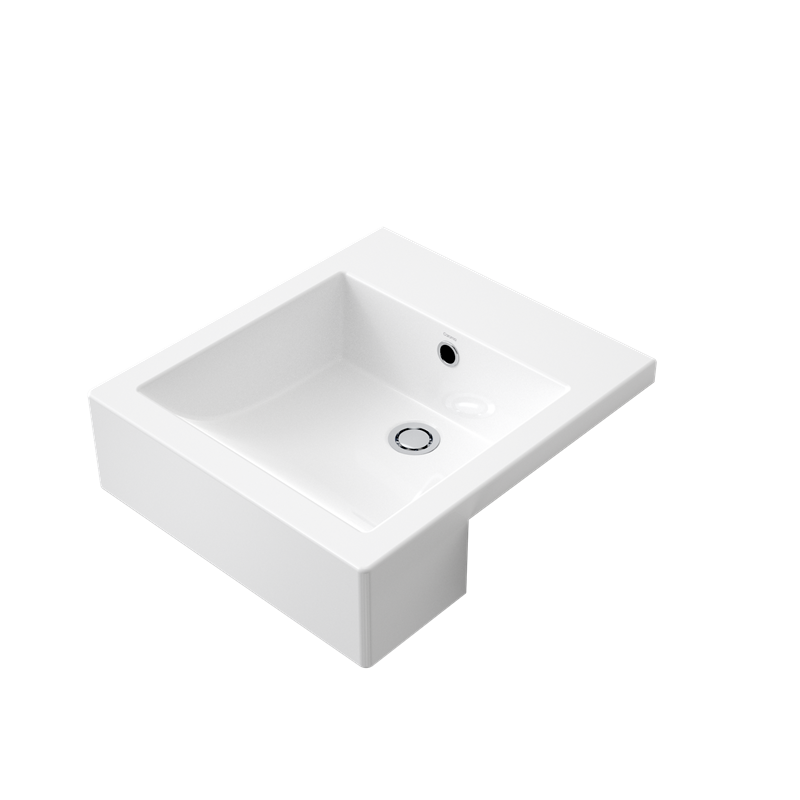 Caroma White Liano Semi-Recessed Basin | Bunnings Warehouse