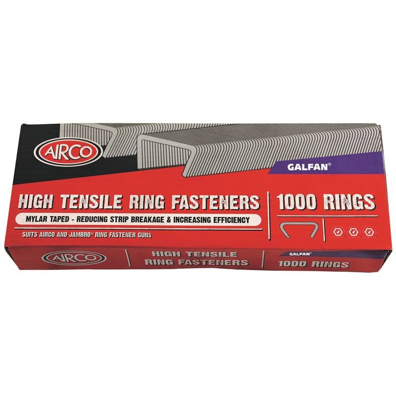 Airco 19mm High Tensile Galvanised Ring Fasteners | Bunnings Warehouse