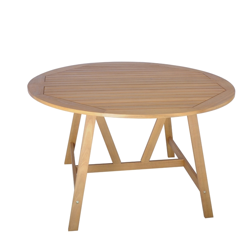 Mimosa 130cm Honolulu Round Timber Dining Table Bunnings Warehouse