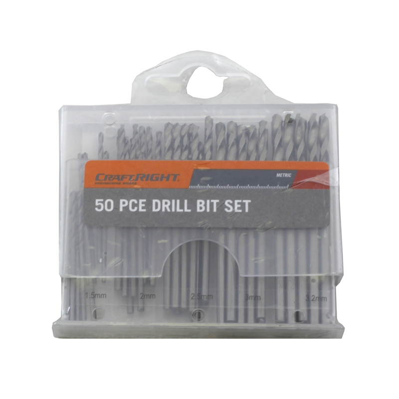 Craftright 50 Piece Mini Drill Bit Set Bunnings Warehouse