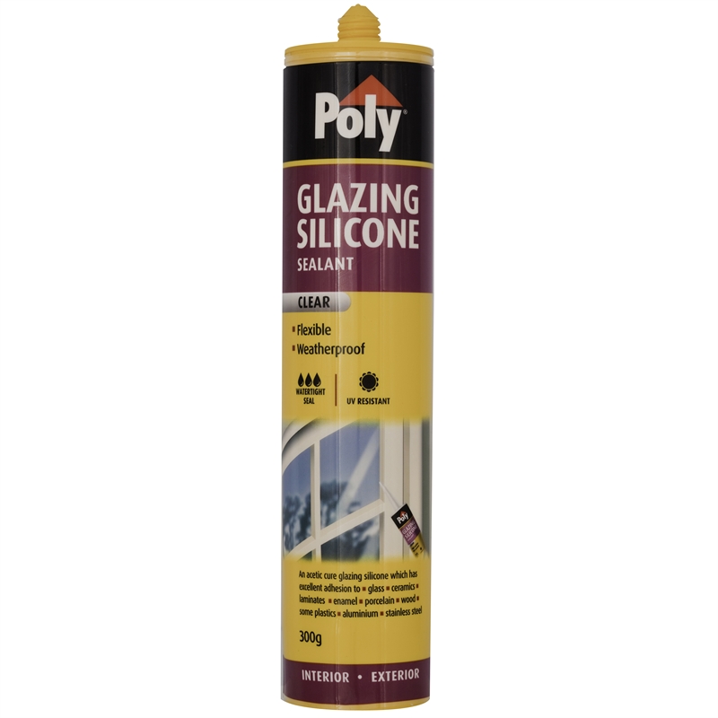 Polyfilla 300g Poly Glazing Silicone Bunnings Warehouse