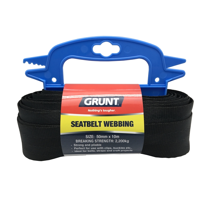 Grunt 50mm x 10m Nylon bing Black Bunnings Warehouse