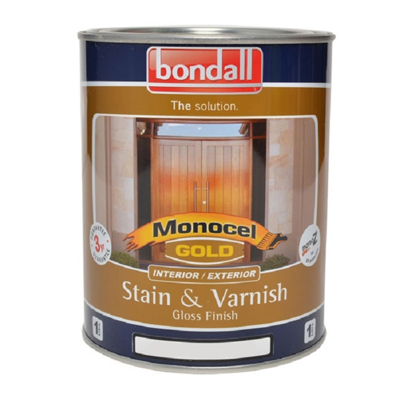 Bondall Monocel Gold 1L Cedar Marine Grade Stain and Varnish I/N
