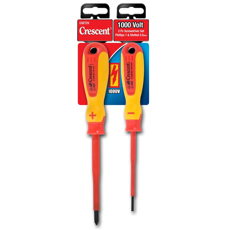 Crescent 1000V Insulated Screwdriver Set 2 Pack I/N 6060139