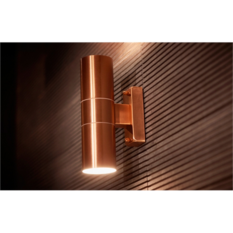 Brilliant 35W Copper Coolum Up Down Exterior Wall Light Bunnings