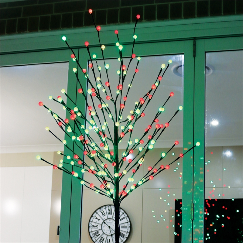 Lytworx 1.8m 200 LED Red And Green AutoSwitch Light Up Tree I/N