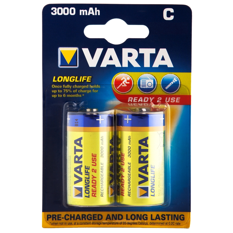 Varta C Rechargeable Batteries 2 Pack I/N 4410421 Bunnings Warehouse