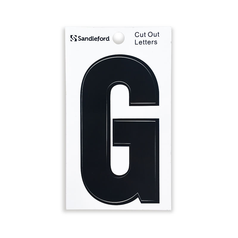 Sandleford 85mm G Black Cut Out Self Adhesive Letter Bunnings Warehouse