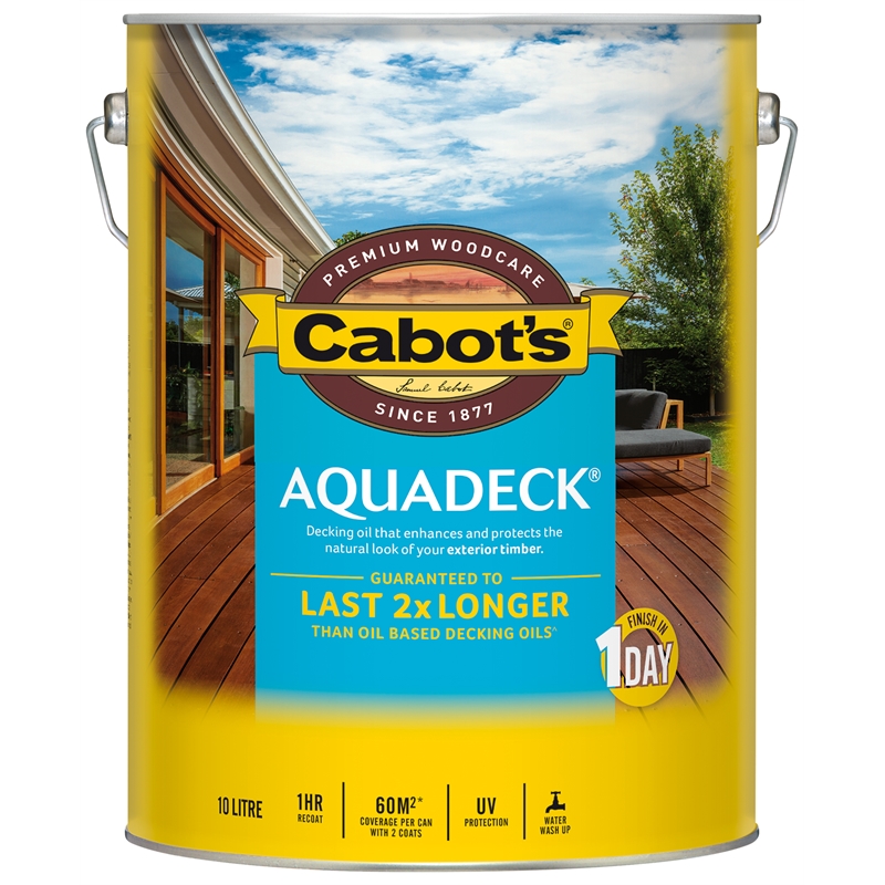Cabot's Aquadeck Merbau Exterior Decking Oil - 10L | Bunnings Warehouse