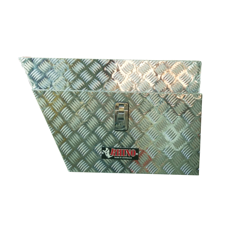 Rhino 705 x 255 x 435mm Left Undertray Checkerplate Tool Box I/N 6120056 Bunnings Warehouse