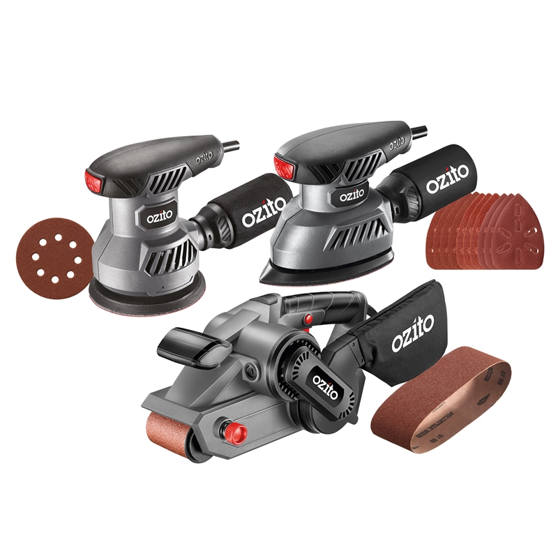 Ozito 3 Piece Combo Ultimate Sanding Kit Bunnings Warehouse