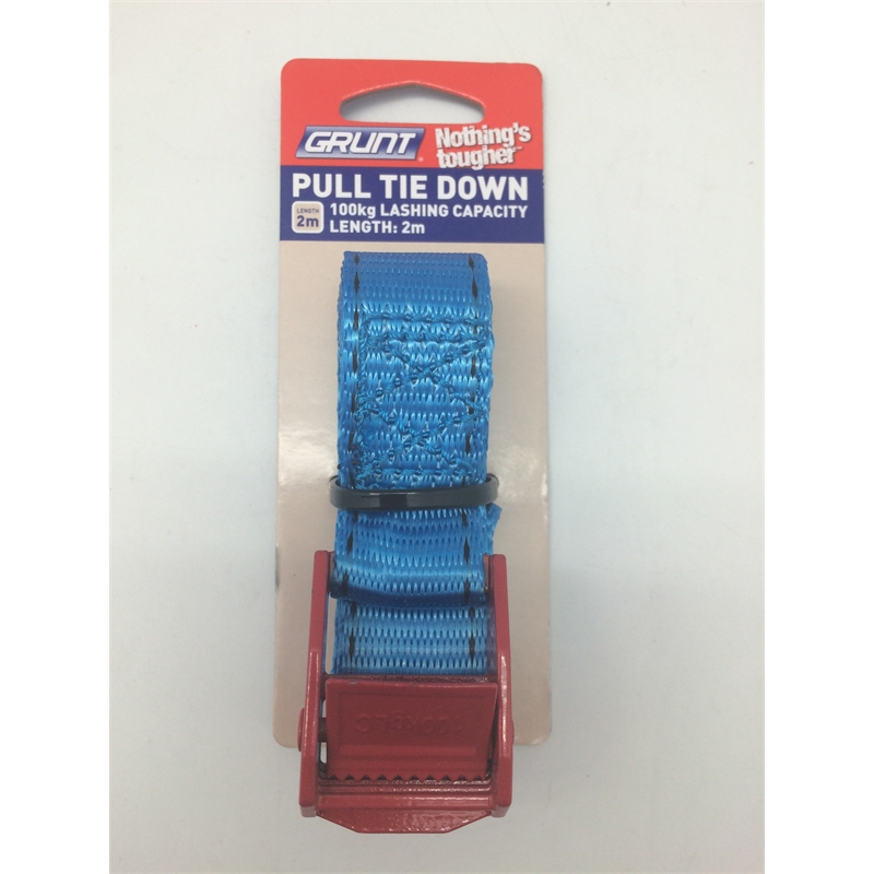 Grunt 25mm x 2m Pull Tie Down Lashing Strap Bunnings Warehouse