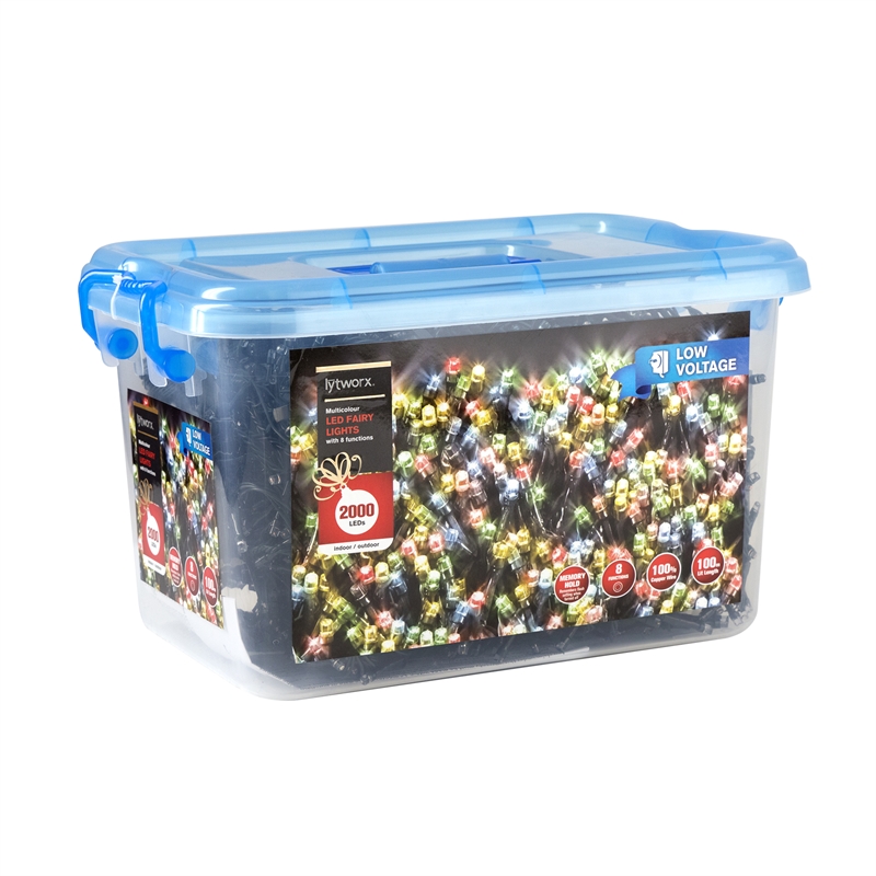 Lytworx LED Fairy Lights 2000 Pack Multicolour LED Bunnings