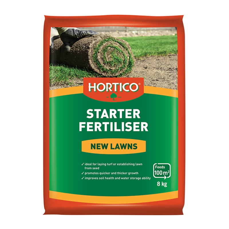Hortico 8kg New Lawns Starter Fertiliser | Bunnings Warehouse