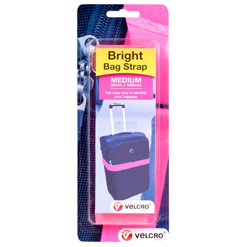 Velcro 1.5m 50mm Fluoro Pink Luggage Strap I/N 3961530 Bunnings Warehouse