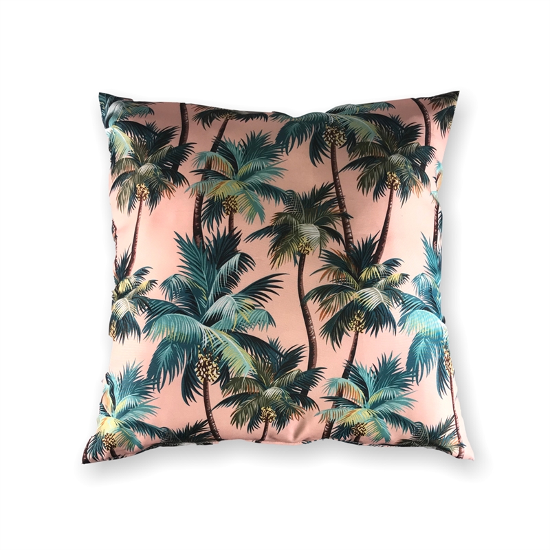 Mojo 60cm La Palm Pink Outdoor Cushion Cover Bunnings Warehouse