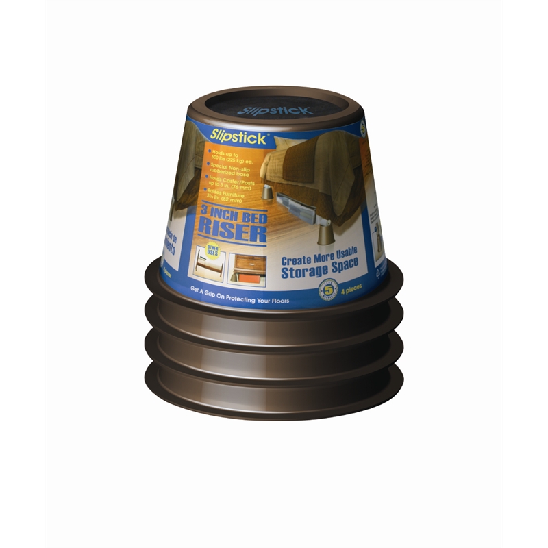 Slipstick 76mm Small Brown Bed Leg Riser 4 Pack Bunnings Warehouse Slipstick 76mm Small Brown Bed Leg Riser 4 Pack