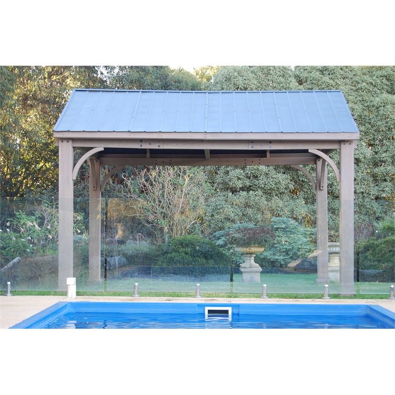 Mimosa 4.27 x 3.69 x 3.23m Wooden Gazebo Bunnings Warehouse