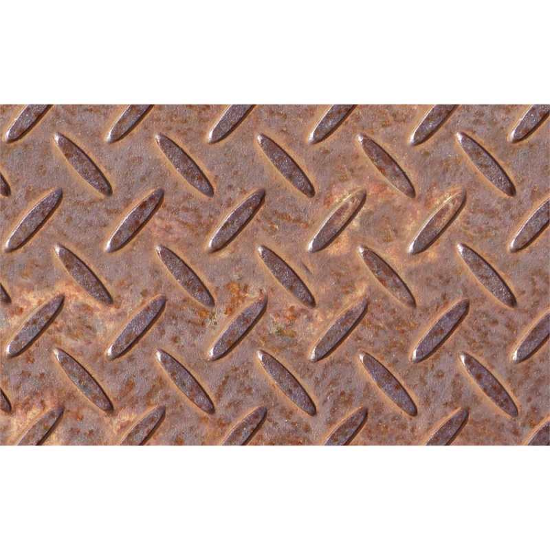 Boyle 1.5m x 45cm Rusty Checker Plate Self Adhesive Film I/N 1661537 Bunnings Warehouse